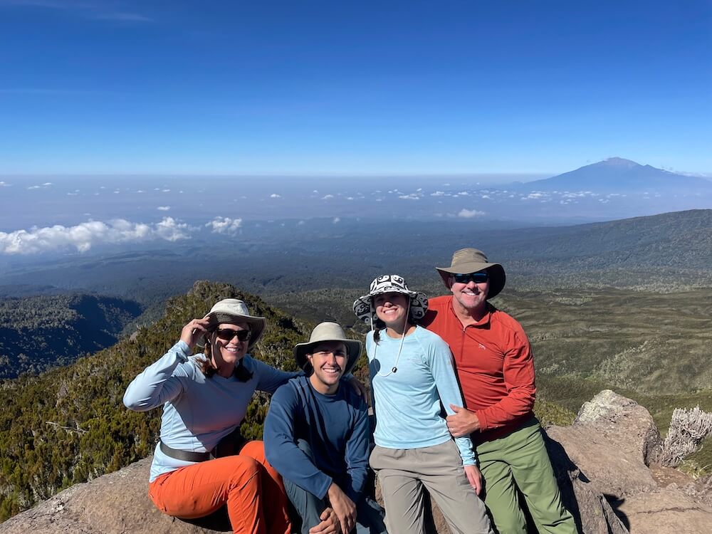 machame route trekkers