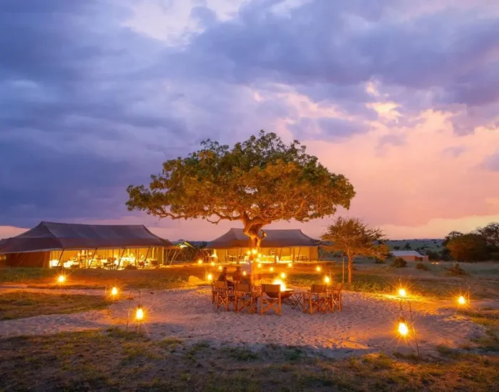 Asilia-Africa-Olakira-Migration-Camp-Night-Lanterns- Kiliclimb Africa Safaris