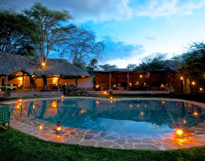 Lewa-Safari-Camp-Pool-and-Lounge-Area - KILICLIMB AFRICA SAFARI