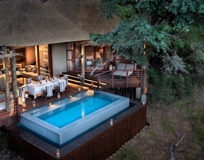 South-Africa-Ngala-Safari-Lodge-Family-Villa-exterior-pool-view