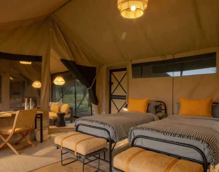 Ubuntu-Migration-Camp-Twin-Room- Kiliclimb Africa Safaris