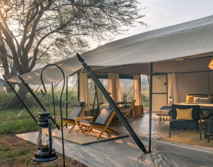 Ubuntu-Migration-Camp_Guest-tent-porch-deck-area-36 - Kiliclimb Africa Safaris