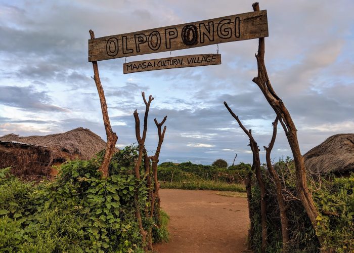 maasai village olpopongi