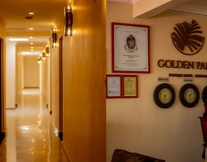 reception Golden Palm Boutique Zanzibar